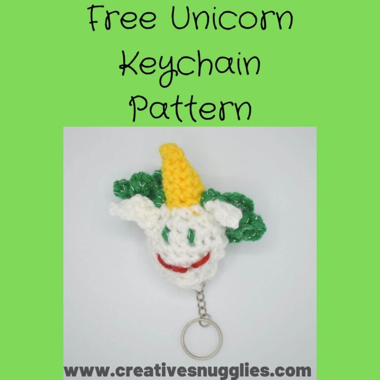 Unicorn Keychain – Free Crochet Pattern
